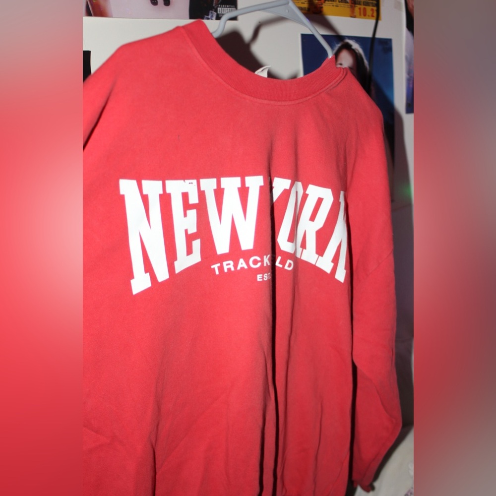Red H&M crewneck